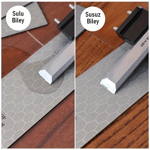 Valkyrie Sulu veya Susuz Biley Uzun Ömürlü Aşınmaz 200 400 1000 Grit Elmas Biley Seti Bıçak Bileme Taşı - 3 Adet