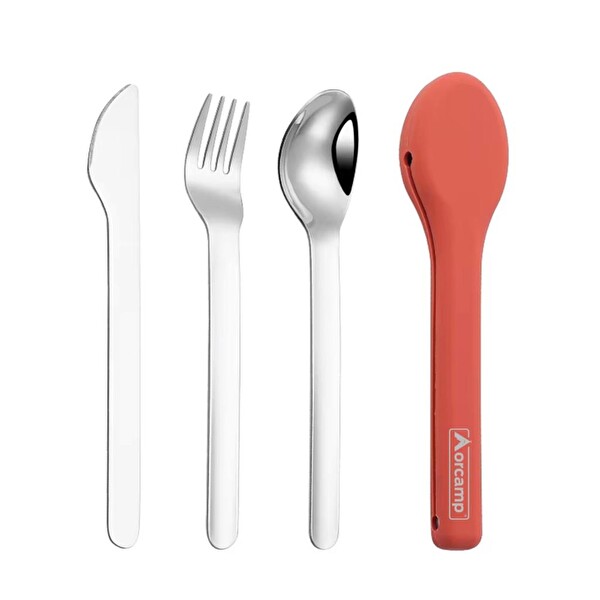 Orcamp Turuncu Kamp Çatal Kaşık Seti