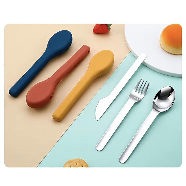 Orcamp Turuncu Kamp Çatal Kaşık Seti