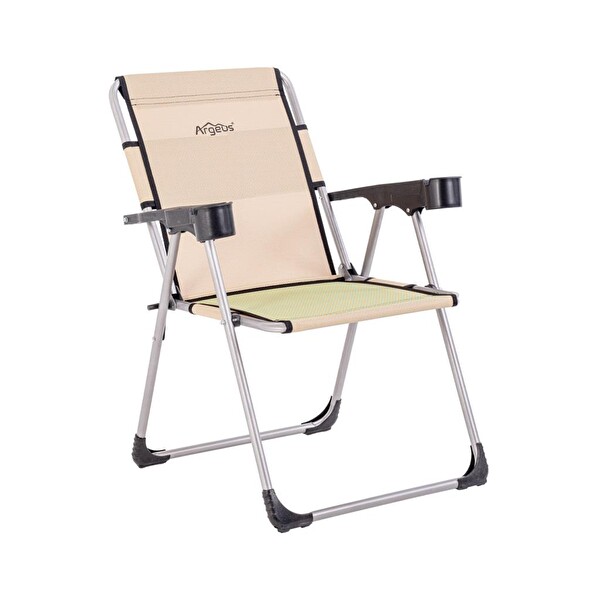 Argeus Rock Katlanabilir Bardaklıklı Sahra Piknik ve Kamp Sandalyesi A-12