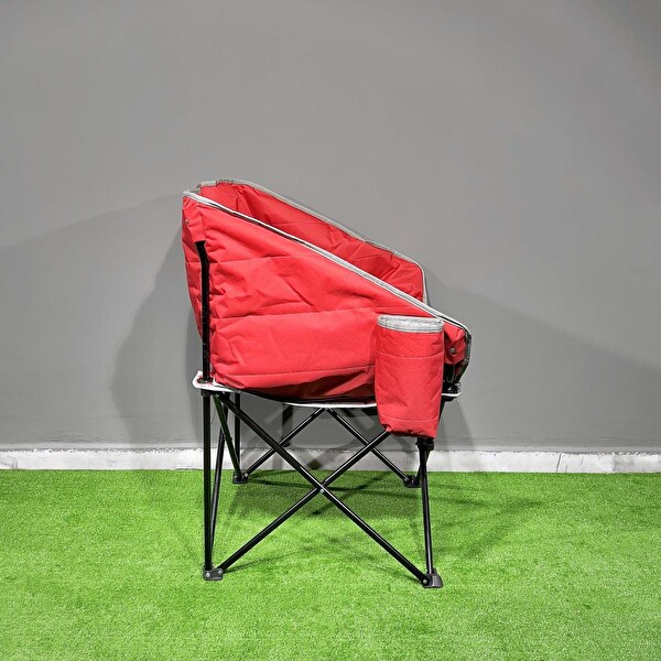Argeus Balcony Comfort Kırmızı Katlanabilir Kamp Sandalyesi