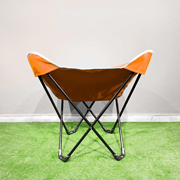 Argeus Butterfly Turuncu Katlanabilir Kamp Sandalyesi
