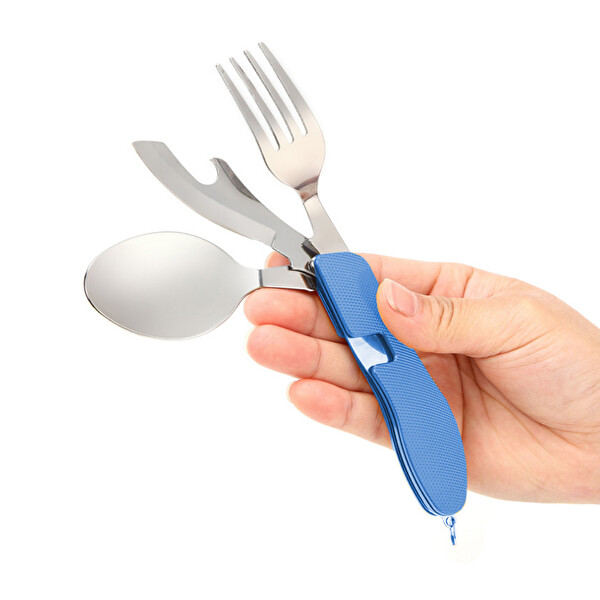 Orcamp OUT-1350 Siyah Kamp Çatal-Kaşık-Bıçak Seti