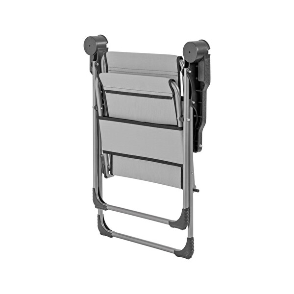 Argeus (A-14) Bardaklıklı Rock Kül Gri Katlanabilir Piknik ve Kamp Sandalyesi