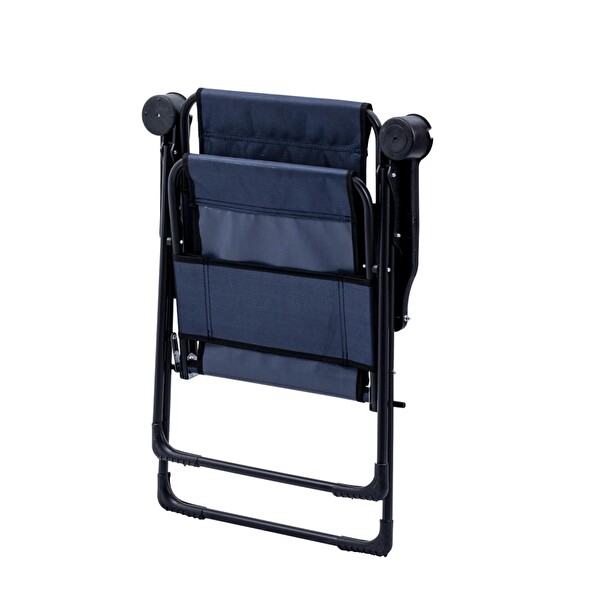 Argeus Rest Bardaklıklı Lacivert Katlanabilir Kamp Sandalyesi