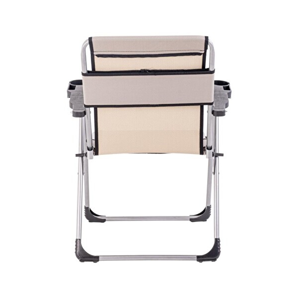 Argeus (A-22) Bardaklıklı Rock Kestane Katlanabilir Piknik ve Kamp Sandalyesi