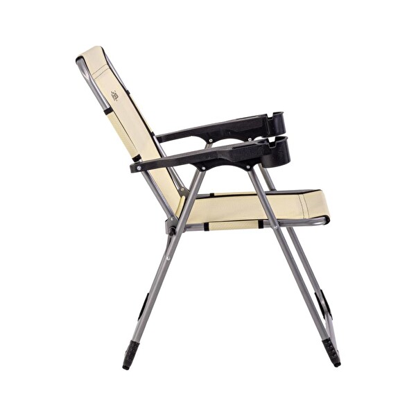 Argeus Katlanabilir (A-24-R16) Bardaklıklı Rock Buğday Piknik ve Kamp Sandalyesi