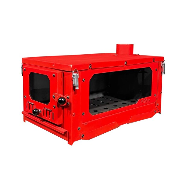 Argeus (ARG-004) Kırmızı Kamp Sobası