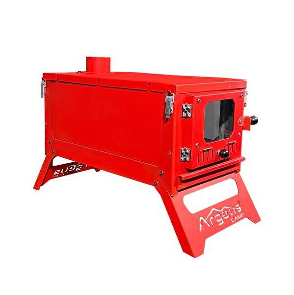 Argeus (ARG-004) Kırmızı Kamp Sobası