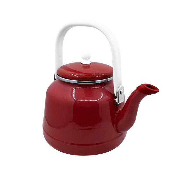 Orcamp Retro OUT-1551 Kırmızı Emaye Kamp Çaydanlığı