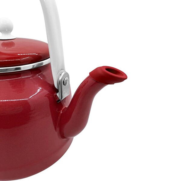 Orcamp Retro OUT-1551 Kırmızı Emaye Kamp Çaydanlığı