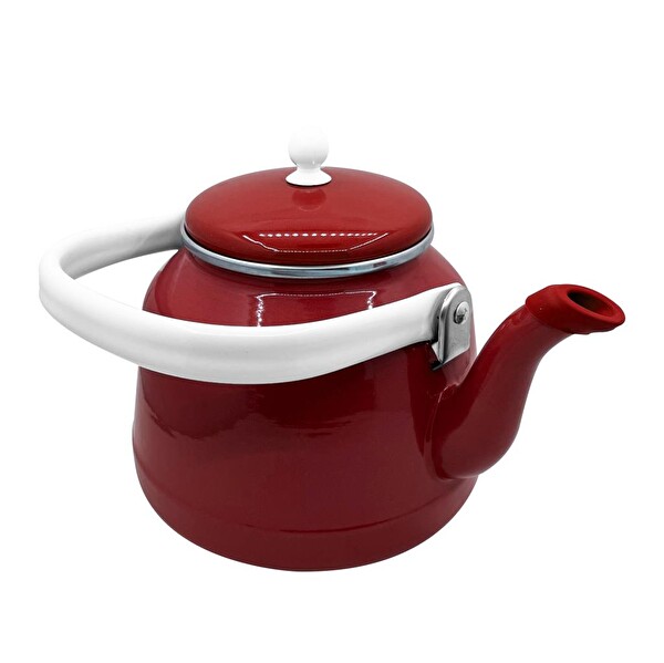 Orcamp Retro OUT-1551 Kırmızı Emaye Kamp Çaydanlığı