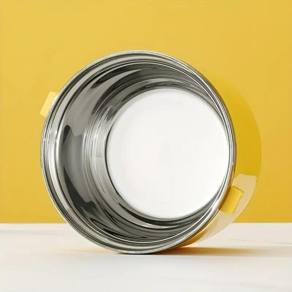 Valkyrie 4 Gözlü Paslanmaz Çelik Penguen Desenli Sarı Termal Bento Kutusu