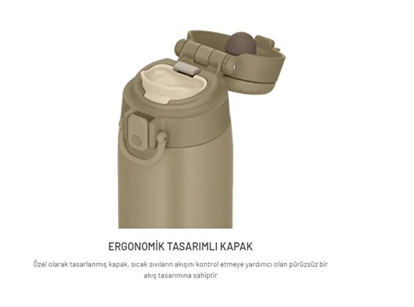 Thermos JOS-550 Vacuum Insulated Taşıma Halkalı 0.55 LT Koyu Gri Mug
