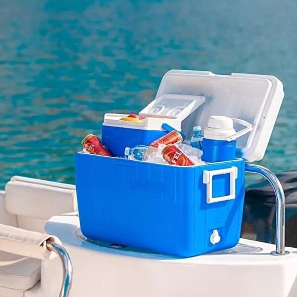 Coleman 3-Piece Cooler Combo 48 QT 45.4 L Mavi Soğutucu Buzluk Seti