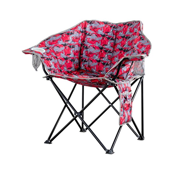 Argeus Nevgrande Comfort Kırmızı Kamuflaj Katlanabilir Kamp Sandalyesi