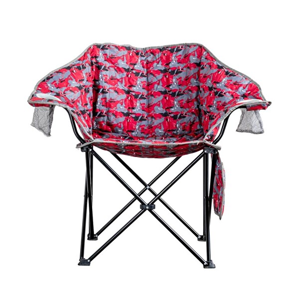 Argeus Nevgrande Comfort Kırmızı Kamuflaj Katlanabilir Kamp Sandalyesi