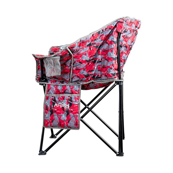 Argeus Nevgrande Comfort Kırmızı Kamuflaj Katlanabilir Kamp Sandalyesi