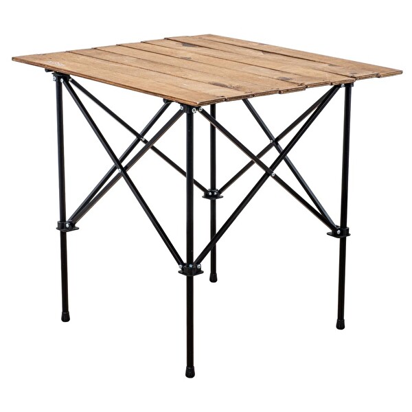 Argeus 54023 Akordion Katlanabilir Ahşap Kamp ve Piknik Masası