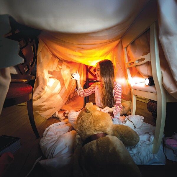 House Pratik HP81 Şarjlı 3 Modlu 400 mAh 150 Lümen Siyah El Feneri