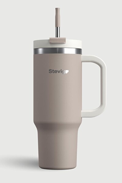 Stevig ST-243 2 Moods Tuck-in Tumbler 900 ML Pure Cashmere Sızdırmaz Çelik Termos