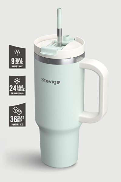 Stevig ST-240 2 Moods Tuck-in Tumbler 900 ML Sprout Green Sızdırmaz Çelik Termos