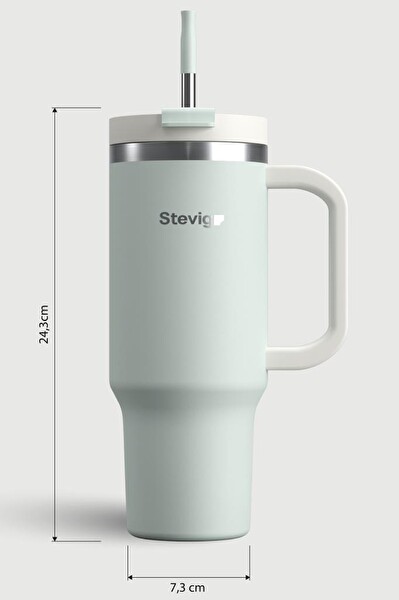 Stevig ST-240 2 Moods Tuck-in Tumbler 900 ML Sprout Green Sızdırmaz Çelik Termos