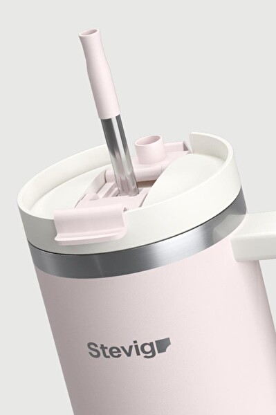 Stevig ST-241 2 Moods Tuck-in Tumbler 900 ML Petal Pink Sızdırmaz Çelik Termos
