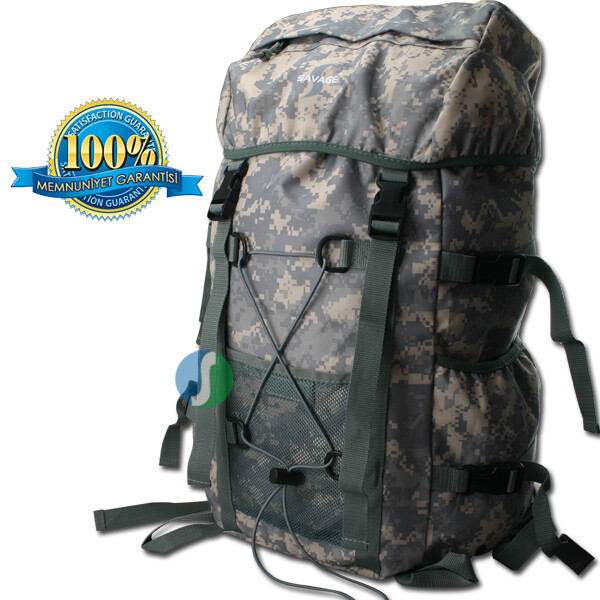 Savage HH06382 Ventura 75 L Gri Dijital Kamuflaj Sırt Çantası