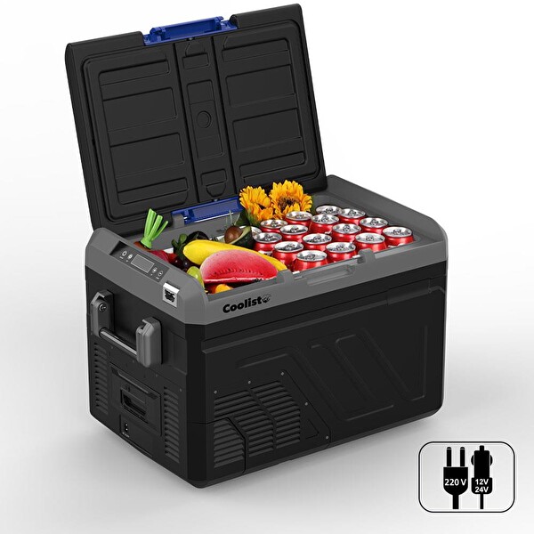 Coolist CLK40 12/24 Volt 220 Volt 40 Litre Kompresörlü Oto Buzdolabı