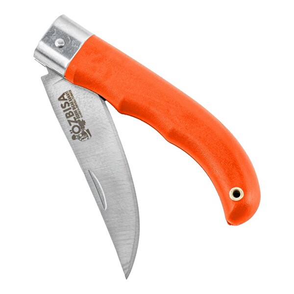 Savex Katlanır Cep Çakısı Özbısa El Yapımı No:2 - Turuncu