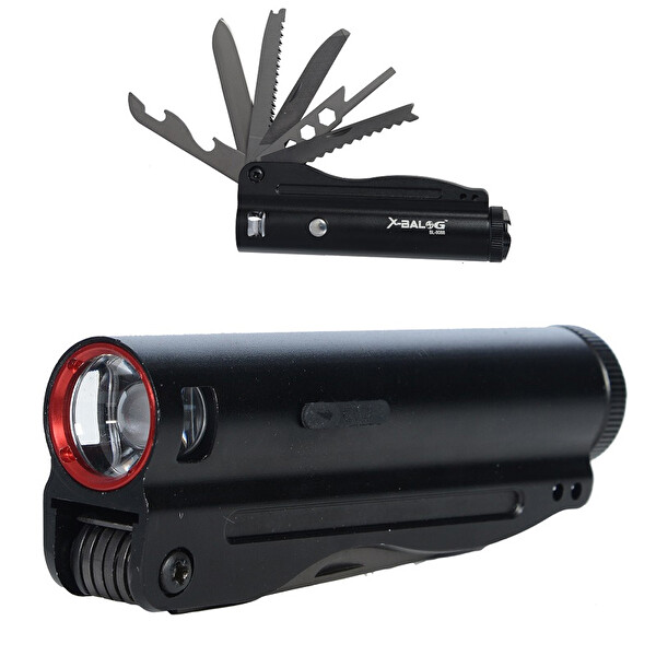 Savex EF017 Şarjlı El Feneri & Çakı Set