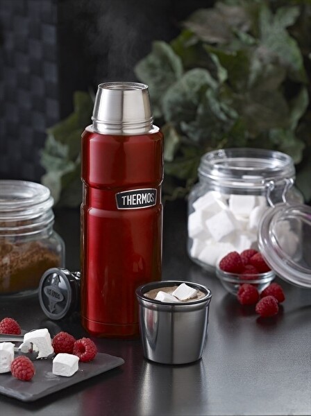 Thermos SK2020 SK2020CR Staınless King X Large 2 L Cranberry Termos
