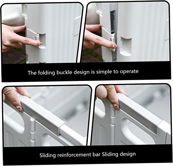 Valkyrie Katlanabilir 4 Tekerlekli Kapaklı Teleskopik Çekme Kolu Depolama Çantası Beyaz