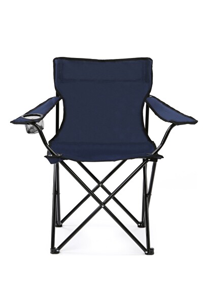 Walke Mavi Taşıma Çantalı Katlanabilir Kamp Sandalyesi 2 Adet