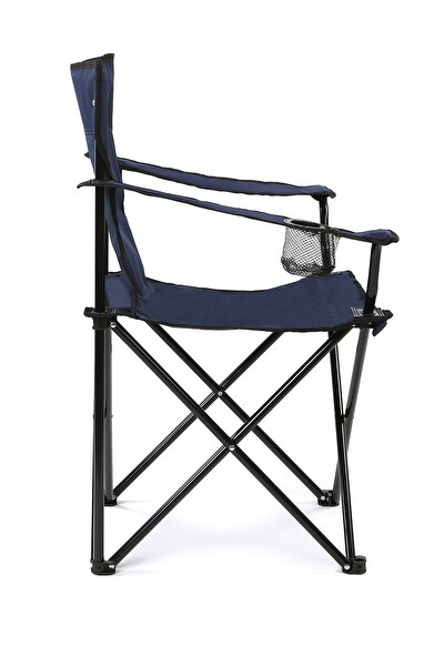 Walke Mavi Taşıma Çantalı Katlanabilir Kamp Sandalyesi 2 Adet