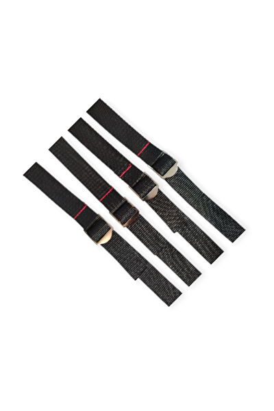 Naturecamp Straps Sıkıştırma Perlonu 1.5 MT Metal Tokalı Dayanıklı Bağlama Kayışı 4 Adet