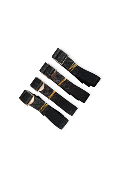 Naturecamp Straps Sıkıştırma Perlonu 1.5 MT Metal Tokalı Dayanıklı Bağlama Kayışı 4 Adet