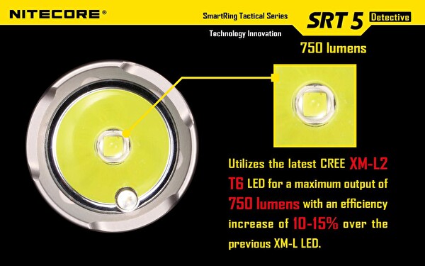 Nitecore SRT5 750 Lümen El Feneri (1x18650)