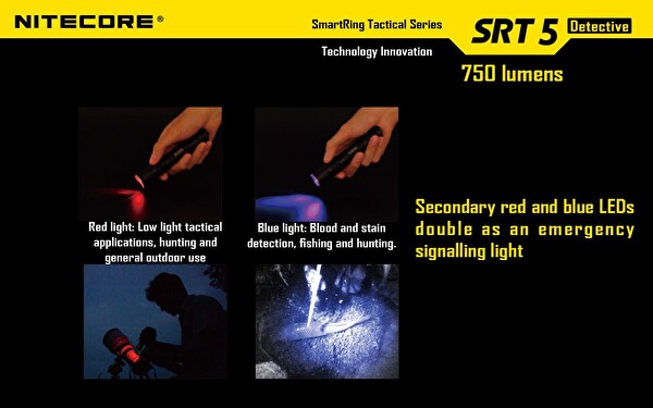 Nitecore SRT5 750 Lümen El Feneri (1x18650)
