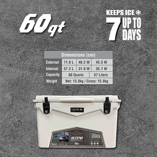 Igloo Ultima 60 Qt Roto Mold Buzluk 57 L