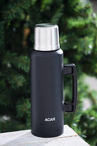 Acar TMS-08369 Karat X Serisi Paslanmaz Çelik 1.5 LT Kamp Termos Siyah