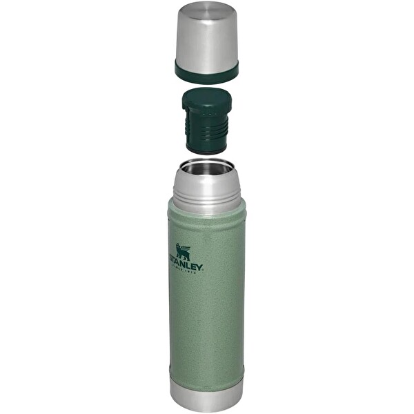Stanley Klasik Vakumlu 0.60 LT Hammertone Green Çelik Termos