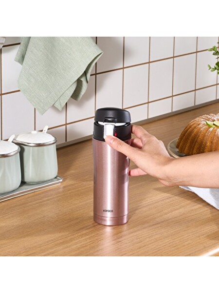 Karaca Pluton Çelik Sızdırmaz Termos 450 ML Rose Gold