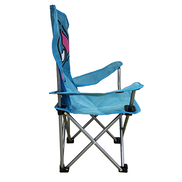 AndOutdoor Fil Desen Katlanır Çocuk Kamp Sandalyesi - Mavi