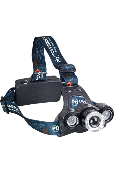 Evimdeyokyok 10 W Şarjlı Metal Yağmur Suyu Geçirmez Kafa Lambası