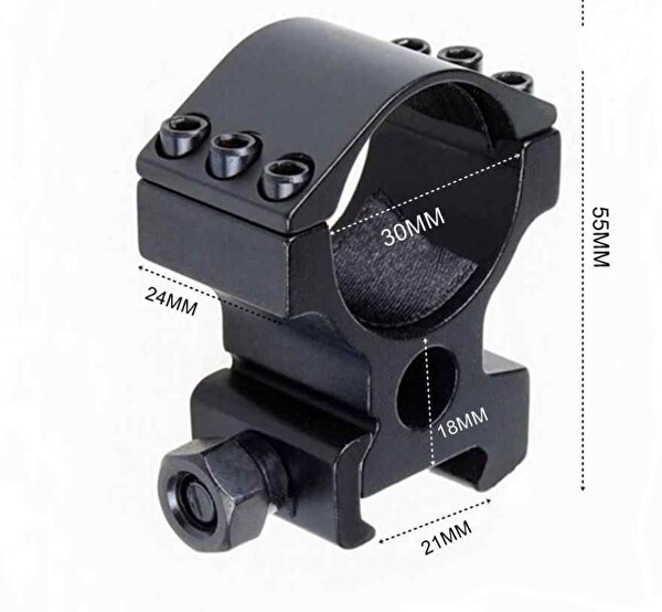 Evimdeyokyok 30 MM/21 MM Lazer Fener Bağlama Aparatı
