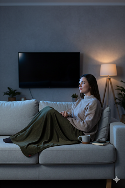 Naturecamp Rem Çok Amaçlı Haki Polar Kamp Battaniyesi