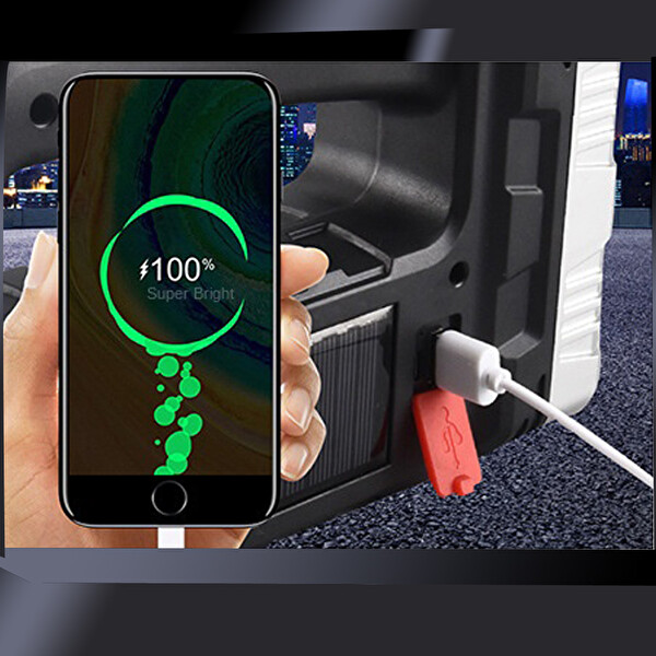 Evimdeyokyok WT-614 Solar Panelli Ledli Fener