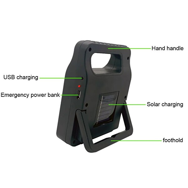 Evimdeyokyok P-605-6 Çakarlı Güçlü Fener ve Işıldak